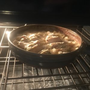 Cheesy, Garlicky, Chicken Pasta in Oven with Clay Coyote Flameware Cazuela
