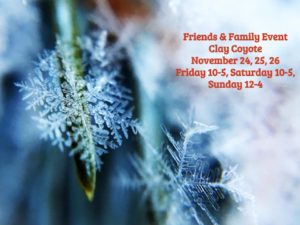 Friends and family event kicking off the holiday season at Clay Coyote