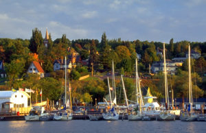 photo of sailboats docked at a marina