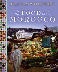 photo of the cover of paula wolfert's cookbook called the food of morocco