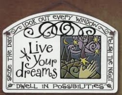 photo of a ceramic tile with quotes on it