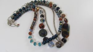 Three Strand, Multi Strand Necklace