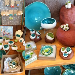 Katie Teesdale Pottery in the Clay Coyote Gallery