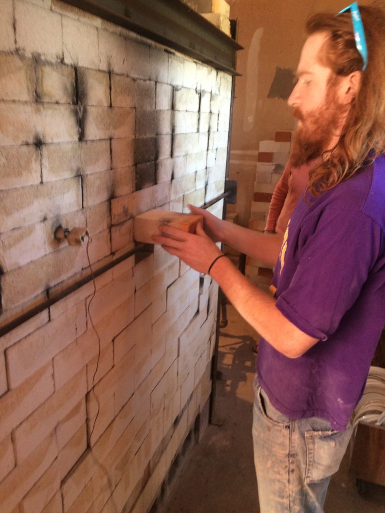 Levi Yankosky checking the peeps