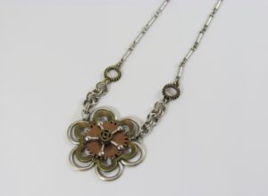 Alchemy Mixed Metal Flower Necklace