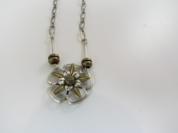 Silver Flower Necklace from Alchemy
