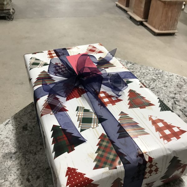 Gift wrapping examples from the Clay Coyote in Hutchinson, MN