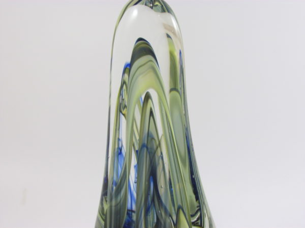 Blown Teardrop in Blue, Green, Cream