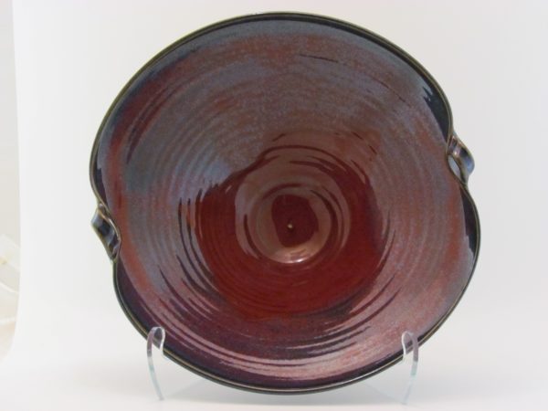 Large Serving Bowl, Blue, Purple and Red