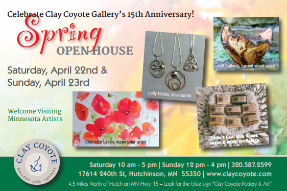 Clay Coyote 2017 Spring Open House Postcard