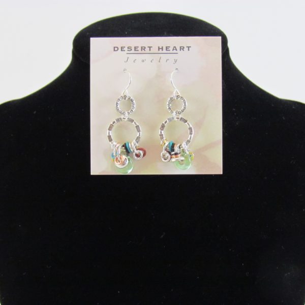 Multi-Color Loop Earrings