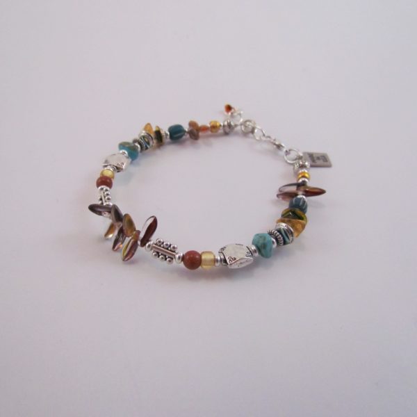 Goldstone and Citrine Bracelet