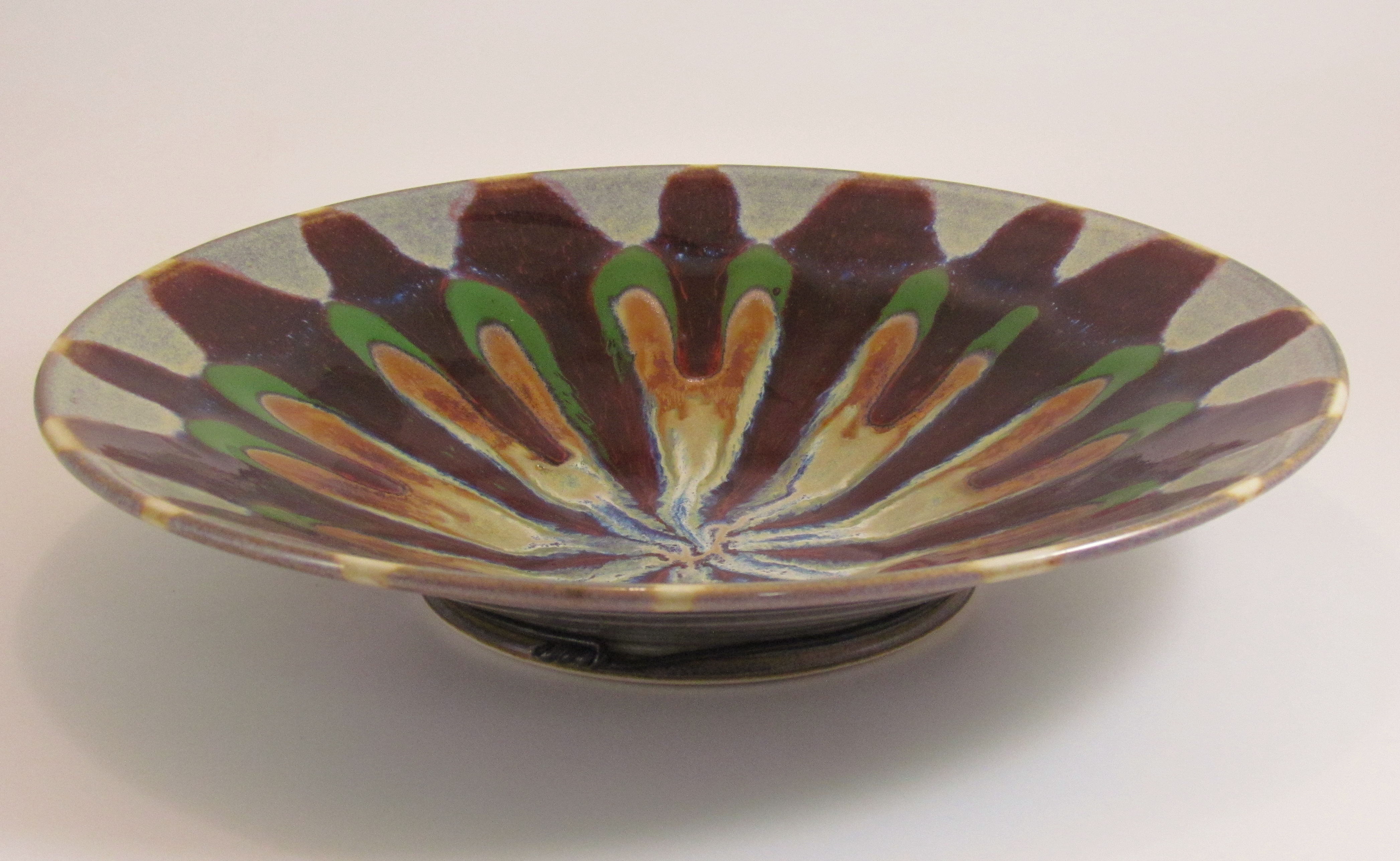 Matthew Patton Pottery Plate, Gridley