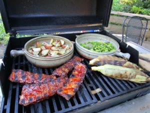 Washingont State Ribs with Flameware Grill Basket and Cazuela 