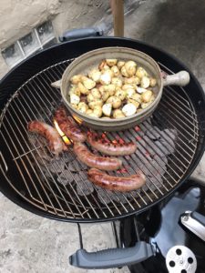 Philadelphia Grill Basket with sausages