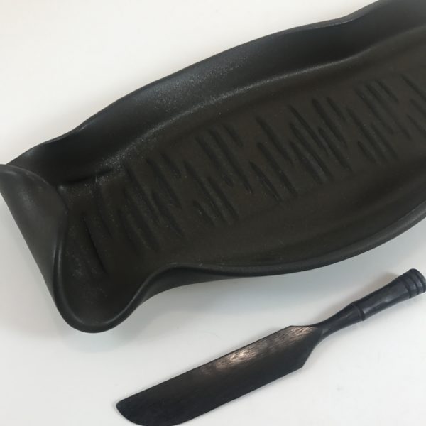 Hilborn Pottery - Baguette Trays - Matte Black