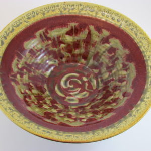 Ray Pottery Low Wide Serving Bowl