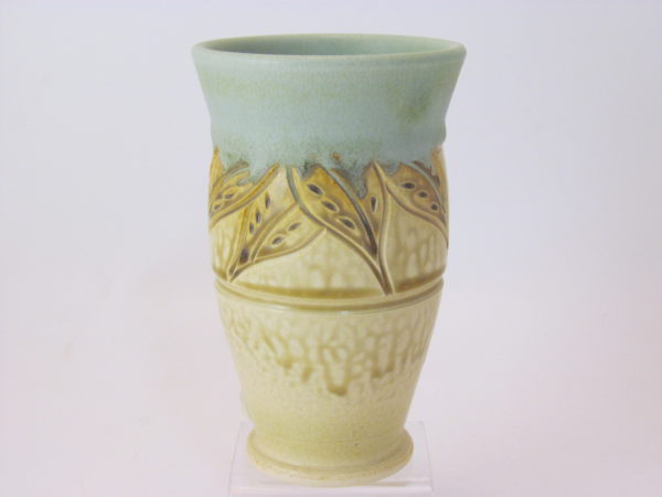 Clay and Paper Carved Tumbler