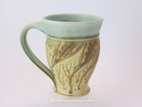 Clay and Paper Carved Mug