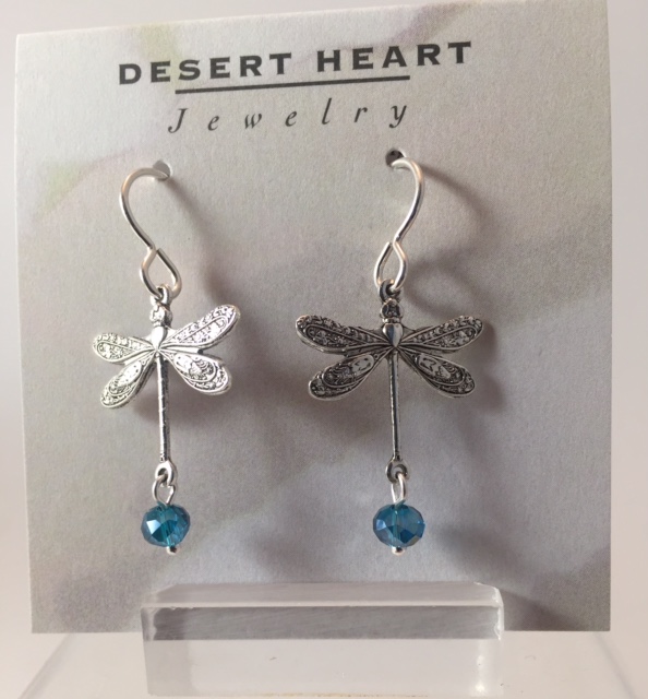 Desert Heart Dragonfly Earrings