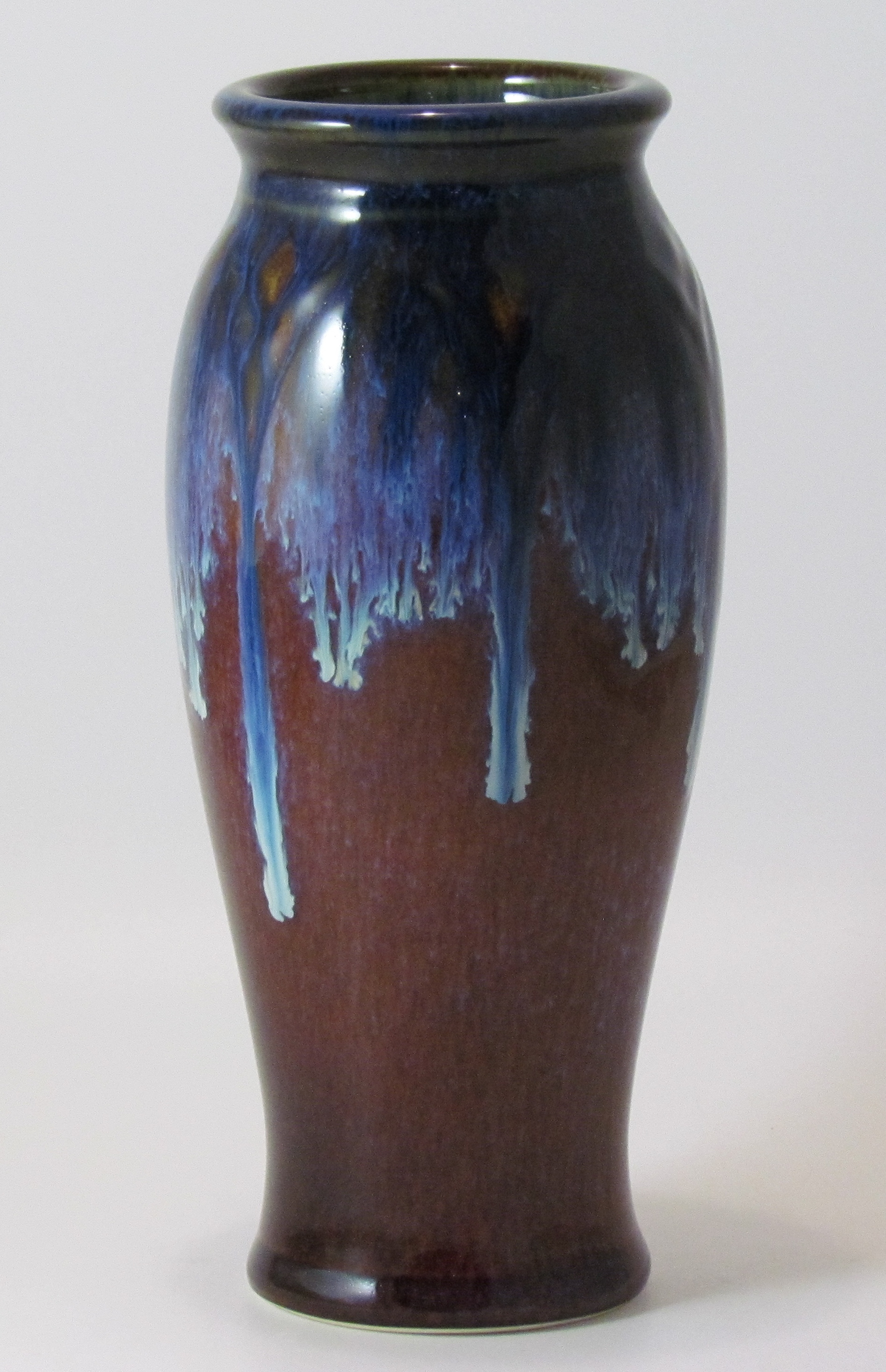 Medium Carved Vase from Campbell Pottery