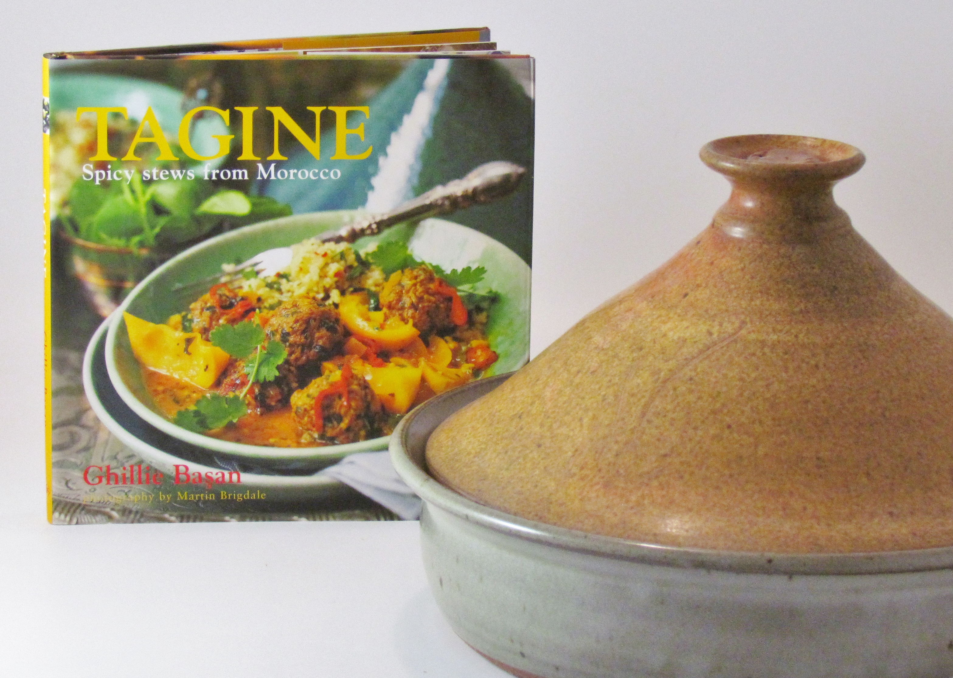 Clay Coyote Flameware Tagine and Ghillie Basan's Tagine Spicy stews