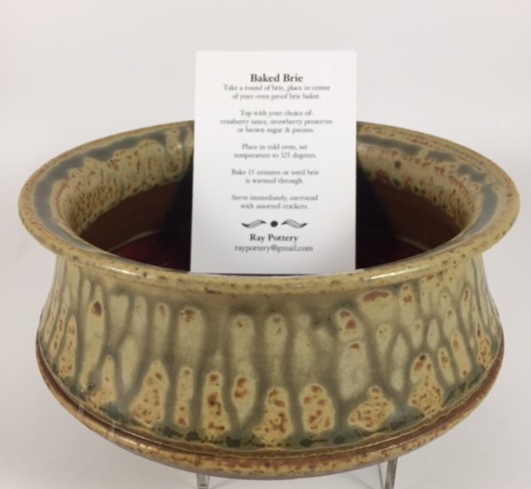 Ray Pottery Brie Baker in Red