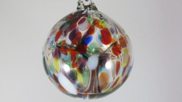 Gray Art Glass - Witch Ball in Multi