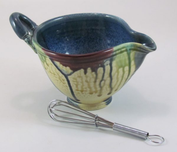 Clay and Paper small mixing bowl with whisk