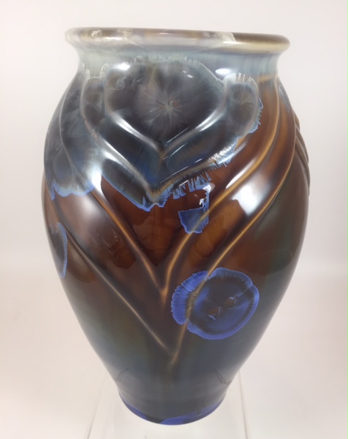 Campbell Pottery Stellar Small Carved Vase