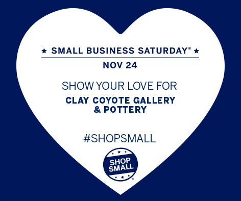 Small Business Saturday at Clay Coyote Gallery & Pottery in Hutchinson MN