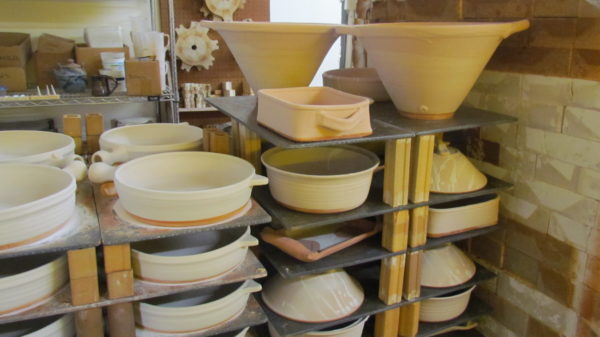 Cassole in Action being made in the Clay Coyote pottery studio in Hutchinson Minnesota