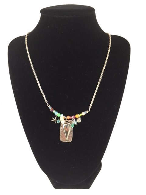 Desert Heart X X X Heart Necklace