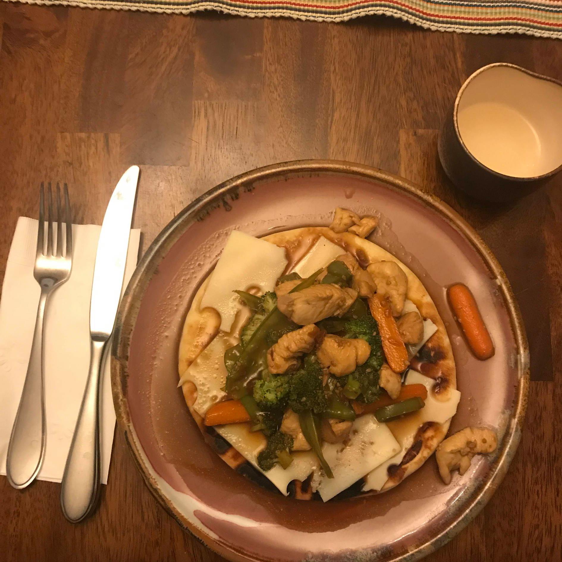 Bakers Square Stir Fry Pita Clay Coyote