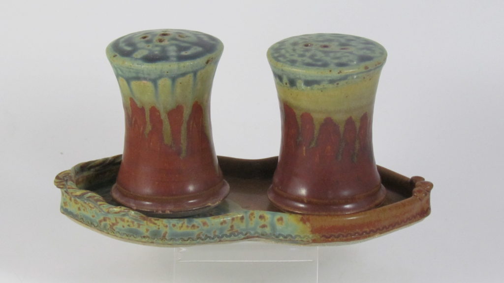 Fitzgerald Pottery Salt and Pepper Shaker Set Clay Coyote