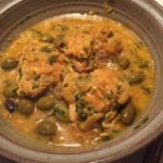 Cooked up Moroccan Chicken with Olives & Preserved Lemons