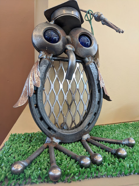 An owl made by Yardbirds