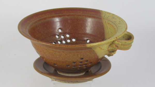 Fitzgerald Pottery Small Berry Bowl Set in Dark and Light Brown