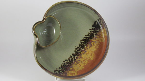 Sunset Canyon Pottery Petite Chip and Dip in Safari