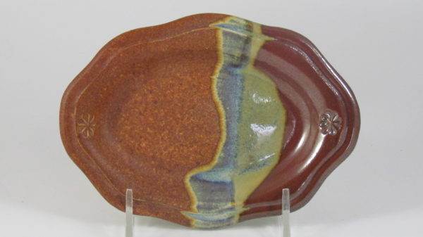 Sunset Canyon Pottery Appetizer Plate in Aztec Sunrise