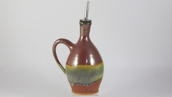 Sunset Canyon Pottery Oil Bottle in Aztec Sunrise