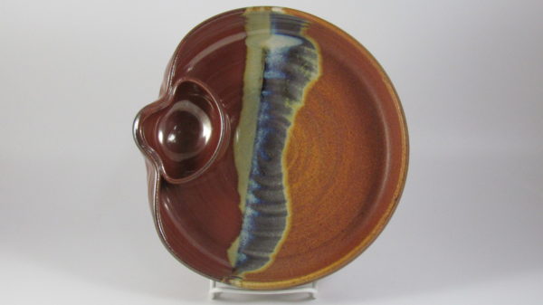 Sunset Canyon Pottery Petite Chip and Dip in Aztec Sunrise