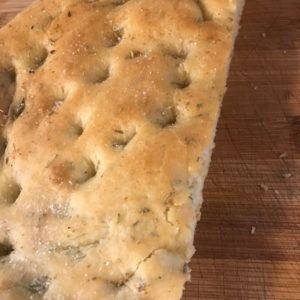 Focaccia in a Handmade Clay Cazuela