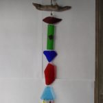 2019 Clay Coyote Spring Open House visiting artists Jeannie Elliott, Glass Wind Chimes