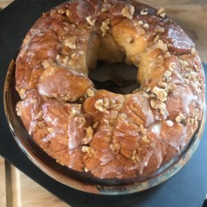 Finished Monkey Bread from a Chicken Baker