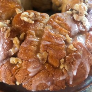 Closeup of Finished Monkey Bread from a Chicken Baker