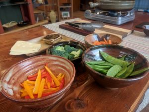 Stir Fry Pita - Prepped Veggies