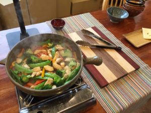 Stir Fry Pita - Cooking Demo Set Up