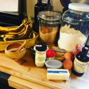 Blueberry Lemon Spice Banana Bread Ingredients