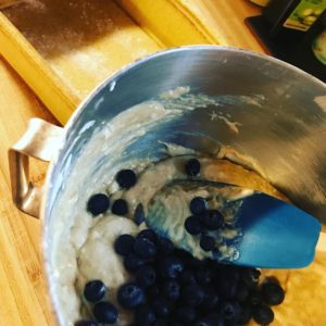 Blueberry Lemon Spice Banana Bread with Blueberries